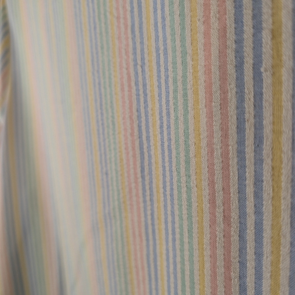 Vintage Alfred Dunner Petite 16 Pastel Striped Two Button Blazer Jacket - Picture 8 of 11